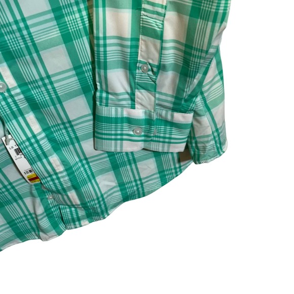 Club Room Men's Regular-Fit Plaid Shirt green XLarge - Picture 3 of 7